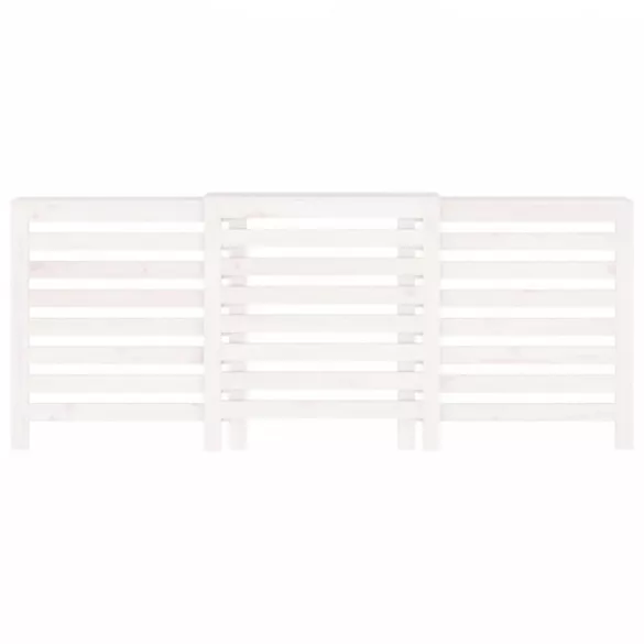 fehér tömör fenyőfa radiátorburkolat 210x21x85 cm