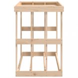 tömör fenyőfa kültéri rönktároló 108x52x74 cm