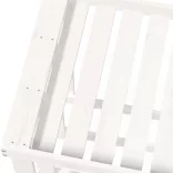 fehér tömör fenyőfa kültéri rönktároló 108x52x74 cm