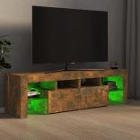 füstös tölgy színű TV-szekrény LED-lámpákkal 140 x 36,5 x 40 cm