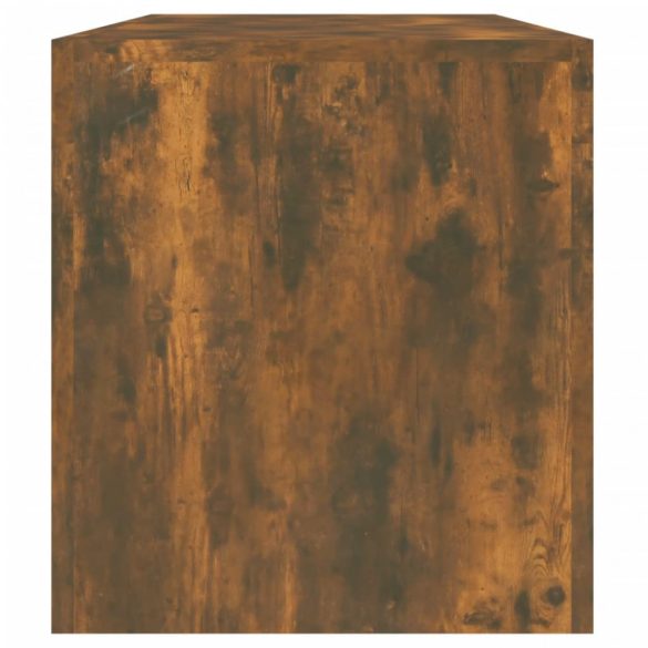 füstös tölgy színű TV-szekrény LED-lámpákkal 140 x 36,5 x 40 cm