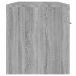 szürke sonoma színű TV-szekrény LED-világítással 140x36,5x40 cm