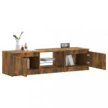 füstös tölgy színű TV-szekrény LED-ekkel 140 x 40 x 36 cm