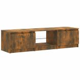 füstös tölgy színű TV-szekrény LED-ekkel 140 x 40 x 36 cm