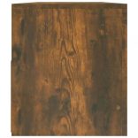 füstös tölgy színű TV-szekrény LED-világítással 90 x 35 x 40 cm