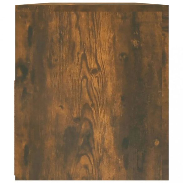 füstös tölgy színű TV-szekrény LED-világítással 90 x 35 x 40 cm