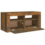 füstös tölgy színű TV-szekrény LED-világítással 90 x 35 x 40 cm