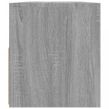 szürke sonoma színű TV-szekrény LED-világítással 90x35x40 cm