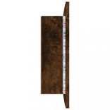 füstös tölgy szerelt fa tükörszekrény LED-del 80x20,5x64 cm