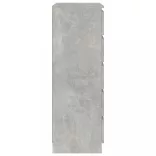 betonszürke szerelt fa fiókos szekrény 60 x 36 x 103 cm
