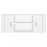 fehér szerelt fa TV-szekrény 100 x 35 x 40 cm