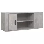 betonszürke szerelt fa TV-szekrény 100x35x40 cm
