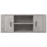 betonszürke szerelt fa TV-szekrény 100x35x40 cm