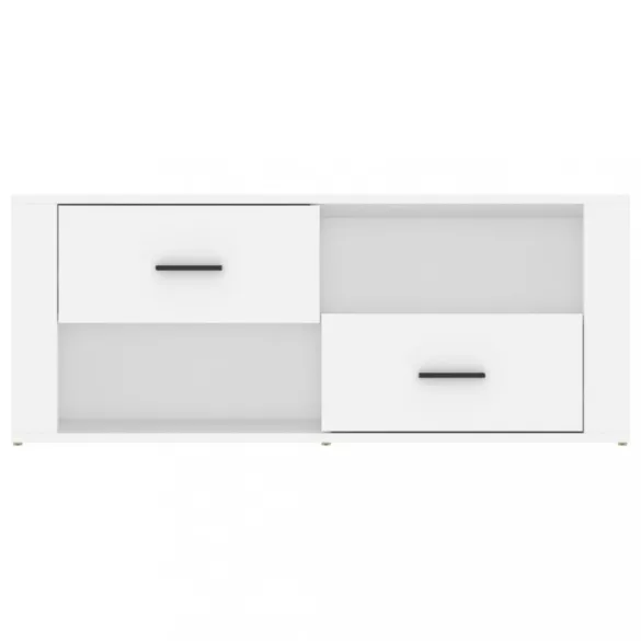 fehér szerelt fa TV-szekrény 100 x 35 x 40 cm