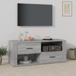   szürke sonoma színű szerelt fa TV-szekrény 100 x 35 x 40 cm