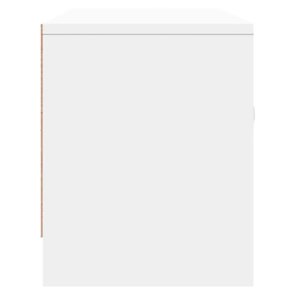 fehér szerelt fa TV-szekrény 102x30x37,5 cm