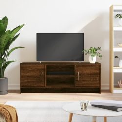 barna tölgy színű szerelt fa TV-szekrény 102x30x37,5 cm