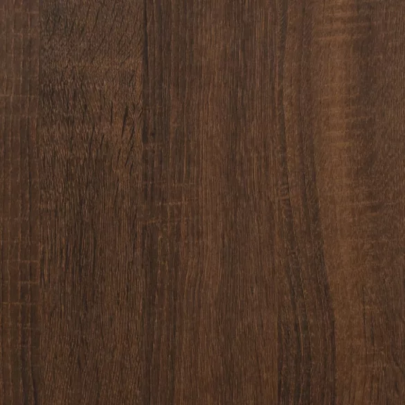 2 db barna tölgyszínű szerelt fa dohányzóasztal