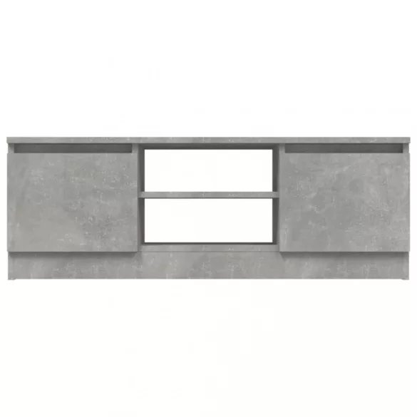 betonszürke TV-szekrény ajtóval 102 x 30 x 36 cm