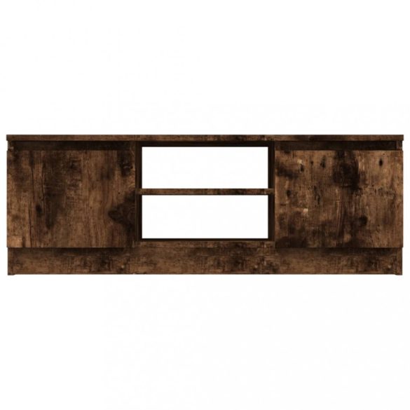 füstös tölgy színű TV-szekrény ajtóval 102 x 30 x 36 cm