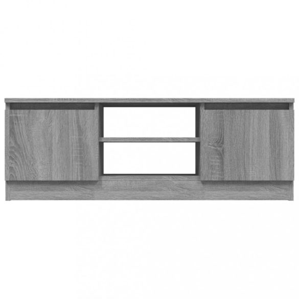 szürke sonoma színű TV-szekrény ajtóval 102 x 30 x 36 cm
