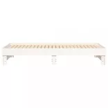 fehér tömör fenyőfa kihúzható kanapéágy 2 x (80 x 200) cm