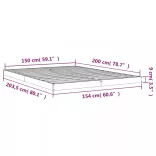tömör fenyőfa ágykeret 150 x 200 cm King Size
