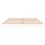 fehér tömör fenyőfa ágykeret 150 x 200 cm King Size