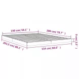 fehér tömör fenyőfa ágykeret 150 x 200 cm King Size