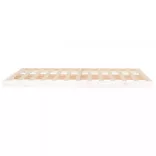 fehér tömör fenyőfa ágykeret 140 x 200 cm