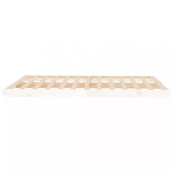 fehér tömör fenyőfa ágykeret 140 x 200 cm