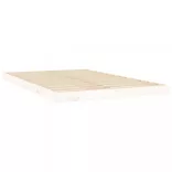 fehér tömör fenyőfa ágykeret 120 x 200 cm