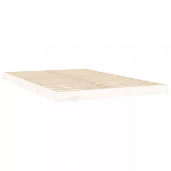 fehér tömör fenyőfa ágykeret 120 x 200 cm