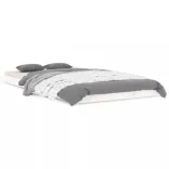 fehér tömör fenyőfa ágykeret 100 x 200 cm