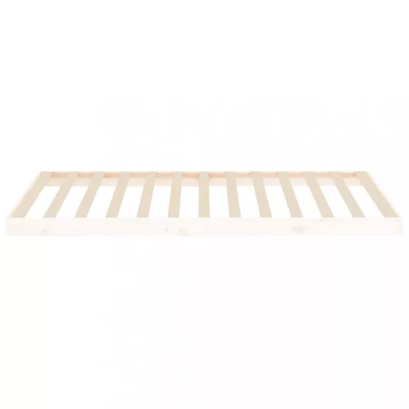 fehér tömör fenyőfa ágykeret 100 x 200 cm