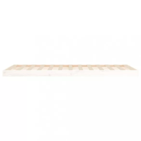 fehér tömör fenyőfa ágykeret 90 x 200 cm