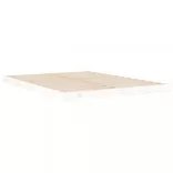 fehér tömör fenyőfa ágykeret 140x190 cm