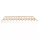 fehér tömör fenyőfa ágykeret 140x190 cm