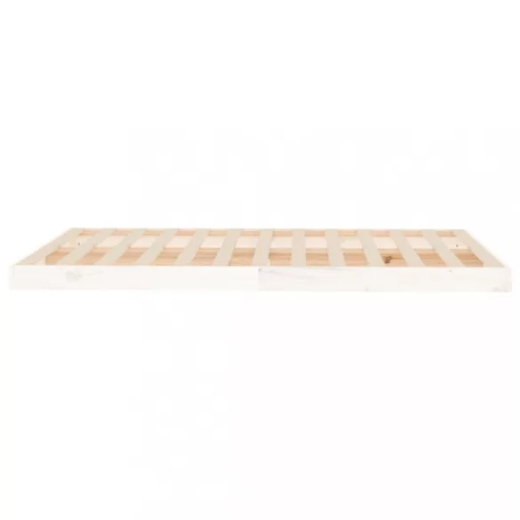 fehér tömör fenyőfa ágykeret 120 x 190 cm Small Double