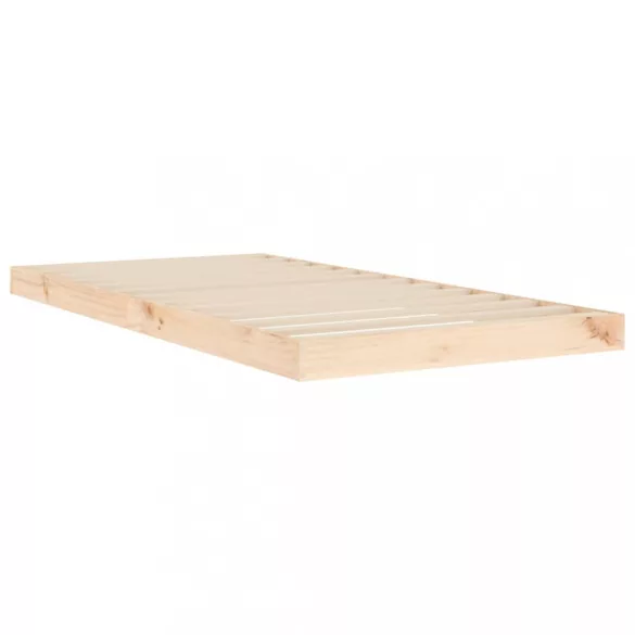 egyszemélyes tömör fenyőfa ágykeret 90 x 190 cm