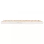 fehér egyszemélyes tömör fenyőfa ágykeret 90 x 190 cm