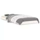 fehér tömör fenyőfa ágykeret 75 x 190 cm Small Single