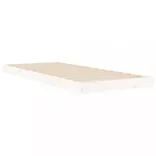 fehér tömör fenyőfa ágykeret 75 x 190 cm Small Single