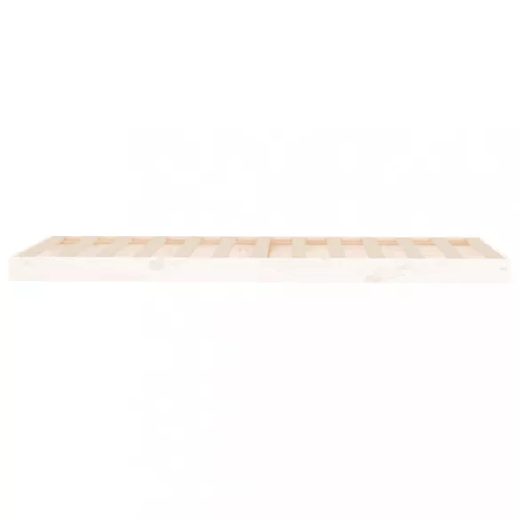 fehér tömör fenyőfa ágykeret 75 x 190 cm Small Single