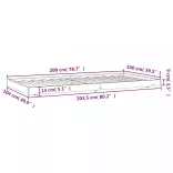 tömör fenyőfa ágy matrac nélkül 100 x 200 cm