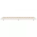 fehér tömör fenyőfa ágy matrac nélkül 100 x 200 cm