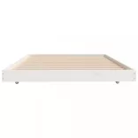 fehér tömör fenyőfa ágy matrac nélkül 100 x 200 cm