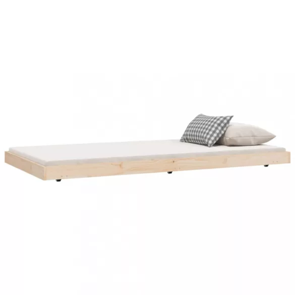 tömör fenyőfa ágy matrac nélkül 90 x 200 cm