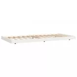 fehér tömör fenyőfa ágy matrac nélkül 90 x 200 cm