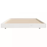 fehér tömör fenyőfa ágykeret matrac nélkül 90 x 190 cm